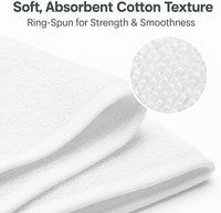 Wash Cloths 12”x12” – Economy Grade 100% Cotton, Soft, Durable & Quick-Drying Towels for Gyms, Hotels & Cleaning (60)