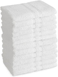 Premium Collection Hand Towel 16x27 – White Hand Towels for Spa, Salon, Gym, Hotel & Resort – 86% Cotton 14% Polyester – Soft, Thick & Absorbent (12)