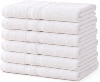 Premium Collection Bath Towel 24x50 – White Large Bath Towels for Spa, Salon, Gym, Hotel & Resort – 86% Cotton 14% Polyester – Super Soft, Thick & Highly Absorbent (6)