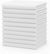Wash Cloths 12”x12” – Economy Grade 100% Cotton, Soft, Durable & Quick-Drying Towels for Gyms, Hotels & Cleaning (60)