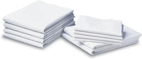 T-180 White Draw Sheets – Cotton-Polyester Blend, Easy to Wash, Commercial Quality for Healthcare & Hospitality (6, 54x72)