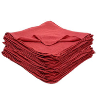 White & Red Shop Towels – Reusable Cotton Rags, Lint-Free & Heavy – Duty Cleaning Towels for Garage, Auto & Industrial Use (50, Blue)