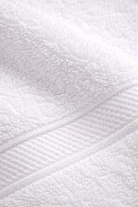 Lux Collection 8-Piece Luxury Towel Set, 100% Ring Spun Cotton, 400 GSM, White, Super Absorbent, Quick-Dry, 2 Bath, 2 Hand, 4 Washcloths