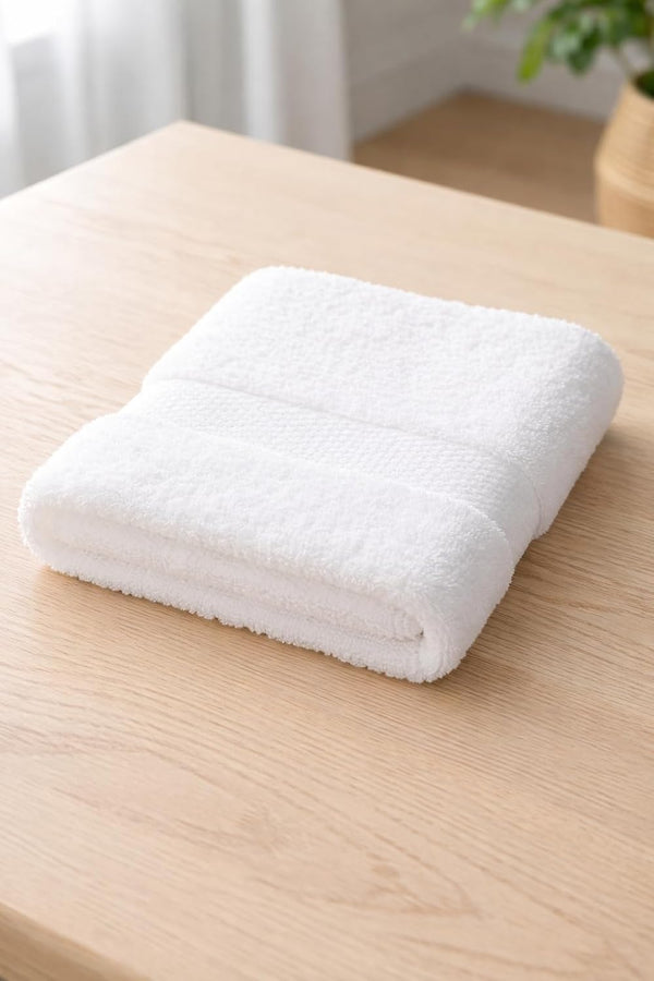LUX Collection Washcloths 12x12 Inch, White Ring Spun Cotton, 400 GSM Plush, Highly Absorbent (60)