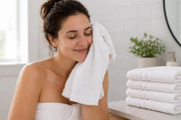 Premium Collection Bath Towel 24x50 – White Large Bath Towels for Spa, Salon, Gym, Hotel & Resort – 86% Cotton 14% Polyester – Super Soft, Thick & Highly Absorbent (6)