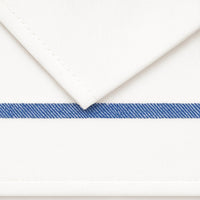 15x26 Kitchen Towels – Blue Center Stripe & Red Side Stripes – 100% Cotton, Soft, Absorbent & Durable – Ideal for Bulk Use (12, Blue Stripe)