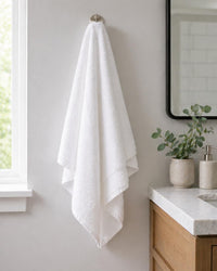 Premium Collection Bath Towel 24x50 – White Large Bath Towels for Spa, Salon, Gym, Hotel & Resort – 86% Cotton 14% Polyester – Super Soft, Thick & Highly Absorbent (6)