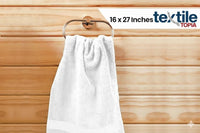 Premium Collection Hand Towel 16x27 – White Hand Towels for Spa, Salon, Gym, Hotel & Resort – 86% Cotton 14% Polyester – Soft, Thick & Absorbent (12)