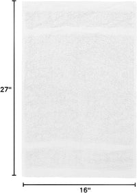 Premium Collection Hand Towel 16x27 – White Hand Towels for Spa, Salon, Gym, Hotel & Resort – 86% Cotton 14% Polyester – Soft, Thick & Absorbent (12)