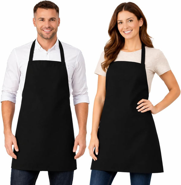 Professional Chef Aprons for Men & Women - Kitchen Aprons for Cooking, BBQ, Restaurant & Grill Use