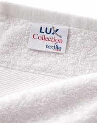 Lux Collection 8-Piece Luxury Towel Set, 100% Ring Spun Cotton, 400 GSM, White, Super Absorbent, Quick-Dry, 2 Bath, 2 Hand, 4 Washcloths