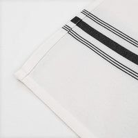 French Stripe Bistro Napkins 18”x22” – Durable, Wrinkle-Resistant & Easy Care – Ideal for Quality Restaurants (12, Black Stripe)