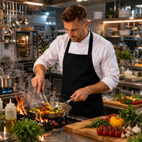 Professional Chef Aprons for Men & Women - Kitchen Aprons for Cooking, BBQ, Restaurant & Grill Use