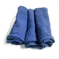 White & Red Shop Towels – Reusable Cotton Rags, Lint-Free & Heavy – Duty Cleaning Towels for Garage, Auto & Industrial Use (50, Blue)