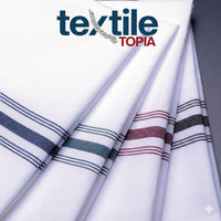 French Stripe Bistro Napkins 18”x22” – Durable, Wrinkle-Resistant & Easy Care – Ideal for Quality Restaurants (12, Black Stripe)